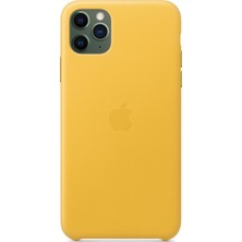 Apple iPhone 11 Pro Max Deri Folio Kılıf Limon - MX0A2ZM/A