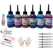 Duruink Hp C7200 C7250 C7280 6x100 ml Mürekkep Seti - 6 Renk
