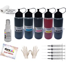 Duruink Canon Mg5650 6450 6600 5x500 ml Mürekkep Seti - Renkli