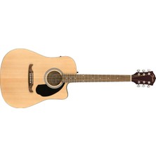 Fender FA-125CE Dreadnought Ceviz Klavye Natural