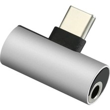 Codegen Type-C + 3.5mm Stereo Dönüştürücü Çoklayıcı Silver Adaptör CDG-CNV78