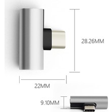 Codegen Type-C + 3.5mm Stereo Dönüştürücü Çoklayıcı Silver Adaptör CDG-CNV78