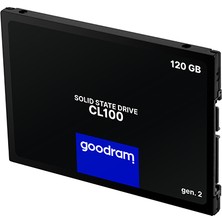 Goodram 120 GB SSD Disk CL100 2.5'' Sata Iıı Gen 2. 485 Mb/s 380 Mb/s SSDPR-CL100-120-G2