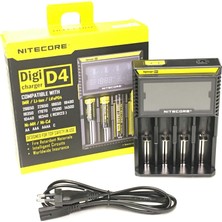 Nitecore D4 LCD Ekranlı Şarj Cihazı