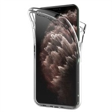 Microsonic Apple iPhone 11 Pro Max Kılıf 6 tarafı tam full koruma 360 Clear Soft - Şeffaf