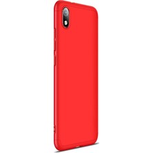 Microsonic Xiaomi Redmi 7A Kılıf Double Dip 360 Protective - Kırmızı