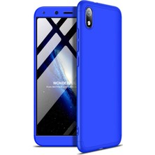 Microsonic Xiaomi Redmi 7A Kılıf Double Dip 360 Protective - Mavi