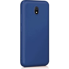 Microsonic Xiaomi Redmi 8A Mat Silikon Kılıf - Lacivert