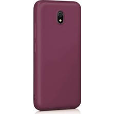 Microsonic Xiaomi Redmi 8A Mat Silikon Kılıf - Mor