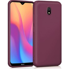 Microsonic Xiaomi Redmi 8A Mat Silikon Kılıf - Mor