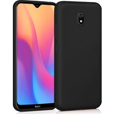 Microsonic Xiaomi Redmi 8A Mat Silikon Kılıf - Siyah