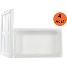 Viyol Pazarı Strafor Köpük Kutu 50x40x25,5 cm 15 kg - 4 Adet B-3