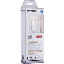 Syrox SYX-C02 iPhone Uyumlu 5/5s/6/6s 1.0A Data Kablo