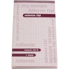 Özkan Adisyon Fişi Numaralı Küçük 3.Hamur 40 Adet