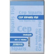 Özkan Cep Sipariş Fişi Otokopili 50 x 2 Nusha 12 Adet