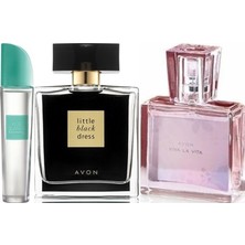 Avon Purblanca Harmony 50 ml Kadın Edt+Avon Little Black Dress 50 ml Kadın Edp+Avon Viva La Vita 30 Mlbayan Edp