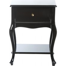 Mobilya Baba 196 Esther Siyah Komodin Çekmeceli Telefonluk