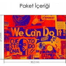 Artikel We Can Do It Notebook Sticker,Laptop sticker,Hp Sticker,Asus Sticker,15.6 inç Sticker