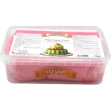Vizyon Vizyon Pembe Şeker Hamuru (1 kg)