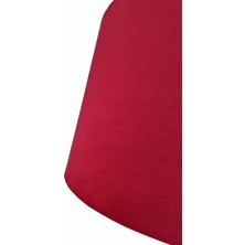 Beta Serisi,oval 3 Ayaklı Masif Lambader (Bordo- Koyu Ceviz )