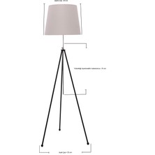 Umur Aydınlatma Tripod Siyah Ayak Parlement Şapkalı Lambader