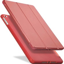 Fujimax ipad Air 3/Pro 10.5'' Darbe Emici Yumuşak Silikon Smart Kılıf - Kırmızı