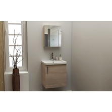 Ece Banyo Ece Slim Smart 50 cm Banyo Dolabı - Sonoma Meşe