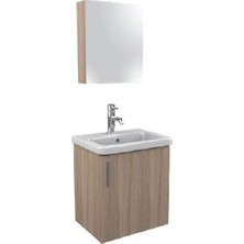 Ece Banyo Ece Slim Smart 50 cm Banyo Dolabı - Sonoma Meşe