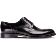 Deery  Deri Siyah Klasik Oxford Erkek Ayakkabı