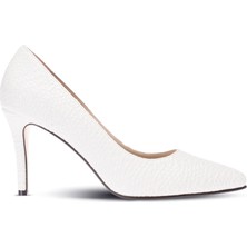 Deery Beyaz Kadın Stiletto