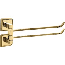 Çelik Banyo Kumru Döner Havluluk Altın Renkli