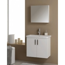 Ece Banyo Ece Slim Smart 60 cm Banyo Dolabı Seti Beyaz