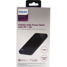 Philips 20000 mAh PD+QC Powerbank Siyah
