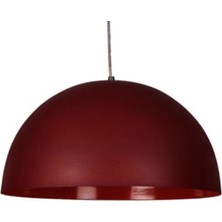 Riolight modern,rustik,vintage mutfak,oda,cafe,oteller için bordo 1xe27 metal sarkıt avize çap:40cm