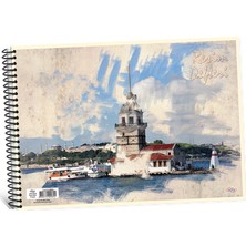 Alfa 25 x 35 cm Spiralli Resim Defteri 15 Yaprak