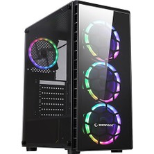 Rampage Raider 4x12 cm 5 Renk Fan Oyuncu Bilgisayar Kasası