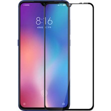 Tekno Grup Xiaomi Mi 9 Lite Tam Kaplayan Şeffaf Silikon Kılıf + 5D Cam Ekran Koruyucu - Şeffaf