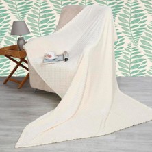 Merinos Pearl Tomurcuk Battaniye Kemik Çift Kişilik
