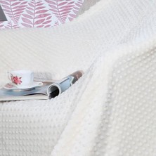 Merinos Pearl Tomurcuk Battaniye Kemik Çift Kişilik