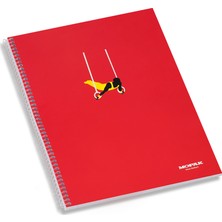 Mopak Spiralli Defter A4  72 Yaprak Kareli