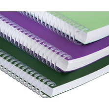 Mopak Spiralli Defter Karton Kapaklı A4  96 Yaprak Çizgili