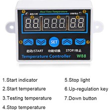 Weather Forecast Dijital Termostat 220V Kuluçka Buzdolabı Termostat THR316