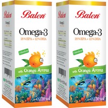 Balen Omega 3 Portakal Aromalı Balık Yağı x 2 Adet