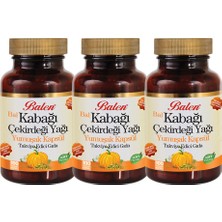 Balen Bal Kabağı Çekirdeği Yağı 100 Yumuşak Kapsül x 3 Adet