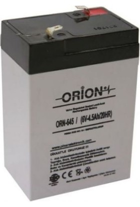 Orion 6V 4.5 Ah Kuru Bakımsız Akü