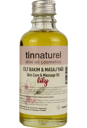 Tinnaturel Cilt Bakım ve Masaj Yağı - Lily 50 ml