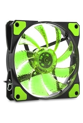 Evercool CS1230G 120*120*25MM Yeşil Işıklı Kasa Fanı