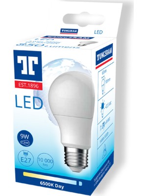 LED ECO A60 9W 865 850lm E27 KLASİK  LED AMPÜL