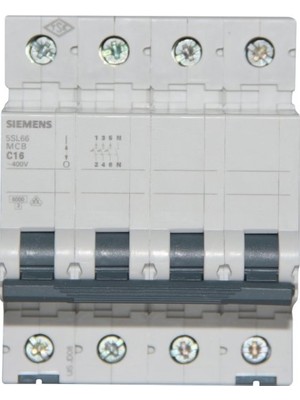Siemens  Otomatik Sigorta C16A - 6Ka 70Mm - 5Sl6616-7Ya - 3F+N