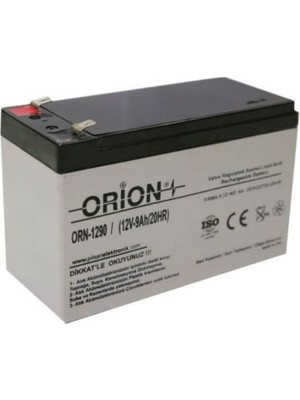 Orion 12V 9Ah Bakımsız Kuru Akü